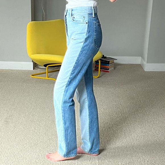 Acne Studios Two-tone Jeans Repurposed Line Season 4 - Picture 3 of 9